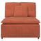 Modulaire bank middenmodule met kussens 100 cm rood oranje
