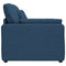 Modulaire bank Armleuning eindmodule met kussens 100 cm blauw