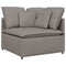 Modulaire bank hoekmodule met kussens 100 cm taupe