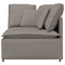 Modulaire bank hoekmodule met kussens 100 cm taupe
