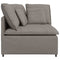 Modulaire bank hoekmodule met kussens 100 cm taupe