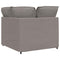 Modulaire bank hoekmodule met kussens 100 cm taupe