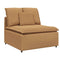 Modulaire bank middenmodule met kussens 100 cm beige