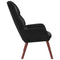 Relaxstoel fluweel zwart
