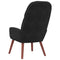 Relaxstoel fluweel zwart