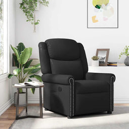 Fauteuil verstelbaar kunstleer glanzend bruin