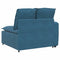 Modulaire bank Armleuning eindmodule met kussens 100 cm blauw