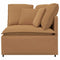 Modulaire hoekmodule bank met kussens 100 cm beige