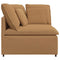 Modulaire hoekmodule bank met kussens 100 cm beige