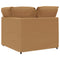 Modulaire hoekmodule bank met kussens 100 cm beige