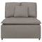Modulaire bank middenmodule met kussens 100 cm taupe