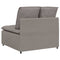 Modulaire bank middenmodule met kussens 100 cm taupe