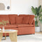 Modulaire bank hoekmodule met kussens 100 cm rood oranje