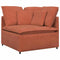 Modulaire bank hoekmodule met kussens 100 cm rood oranje