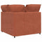 Modulaire bank hoekmodule met kussens 100 cm rood oranje