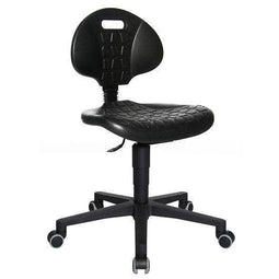 Topstar Werkdraaistoel | wielen | polyurethaanschuim zwart | 410-540 mm | 1 stuk - 72220 PUOH 72220 PUOH