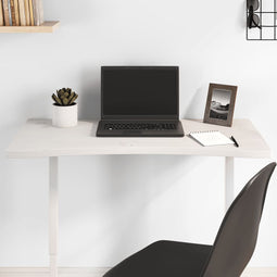 Bureaublad 80x40x2,5 cm massief grenenhout wit
