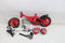 Disney Cars Kinderfiets - Jongens - 10 inch - Rood - Doortrapper