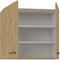 Hoge kast - MODENA - 80 cm - Ambachtelijk eiken en mat zwart - CUISINIER