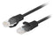 Lanberg PCU6-20CC-0200-BK netwerkkabel Zwart 2 m Cat6 U/UTP (UTP)