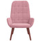 Relaxstoel fluweel roze