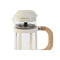 Koffiepot met Zuiger Home ESPRIT Wit Natuurlijk Roestvrij staal Polypropyleen 350 ml 13 x 8 x 19 cm