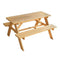 FUN HOUSE 713144 INDIAN PANDA Houten picknicktafel met parasol voor kinderen