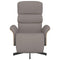 Fauteuil verstelbaar met voetensteun stof taupe