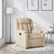 Fauteuil verstelbaar stof crmekleurig