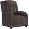 Fauteuil verstelbaar stof donkerbruin