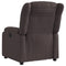 Fauteuil verstelbaar stof donkerbruin