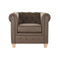 Leunstoel DKD Home Decor 80 x 80 x 70 cm Hout Donkerbruin