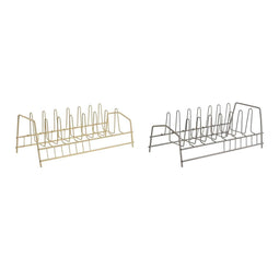 Gootsteenorganizer Home ESPRIT Beige Grijs 35 x 18 x 10 cm (2 Stuks)