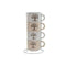 Set van koffiekopjes Home ESPRIT Wit Beige Metaal Keramiek 150 ml
