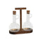Olie en azijnset Home ESPRIT Natuurlijk Kristal Acacia 350 ml 20,4 x 9 x 21 cm