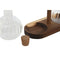 Olie en azijnset Home ESPRIT Natuurlijk Kristal Acacia 350 ml 20,4 x 9 x 21 cm