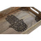 Set van trays Home ESPRIT Natuurlijk Mangohout 43,5 x 27 x 5,5 cm (2 Stuks)