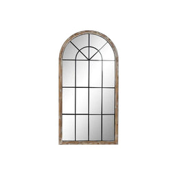 Wandspiegel Home ESPRIT Wit Bruin Zwart Venster 86 x 3,5 x 168 cm