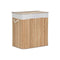 Wasmand Home ESPRIT Wit Natuurlijk Bamboe 140 L 60 x 40 x 60 cm