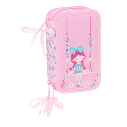 Schooletui met Accessoires Glow Lab Swing Multicolour 12,5 x 19,5 x 5,5 cm 37 Onderdelen