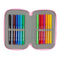 Schooletui met Accessoires Glow Lab Swing Multicolour 12,5 x 19,5 x 5,5 cm 37 Onderdelen