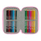 Schooletui met Accessoires Glow Lab Swing Multicolour 12,5 x 19,5 x 5,5 cm 37 Onderdelen