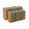 Kofferset Home ESPRIT Groen Hout Canvas Tropisch 60 x 24 x 38 cm