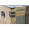 Kofferset Home ESPRIT Groen Hout Canvas Tropisch 81 x 50 x 45 cm (3 Stuks)