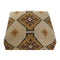 Voetensteun Home ESPRIT Beige Mosterd 80 x 80 x 44 cm