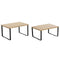 Planken Home ESPRIT Metaal Bamboe 30 x 19,5 x 15,5 cm 2 Onderdelen
