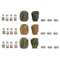 Verbrander Home ESPRIT 17 x 13,5 x 8 cm (3 Stuks)