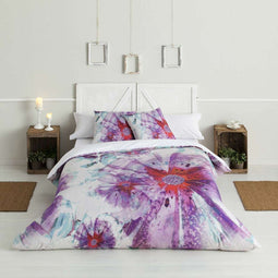 Dekbedovertrek set Hosteline BATIK Mauve Bed van 135 3 Onderdelen