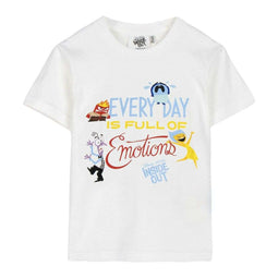 T-Shirt met Korte Mouwen voor kinderen Pixar Wit Maat 12 Jaar
