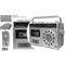 Radio met cassettespeler Sanyo